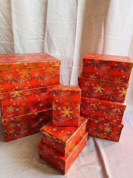 طقم صناديق كرتون 10 قطع